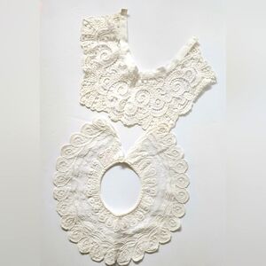 2 Batiste Lace Cotton Collars